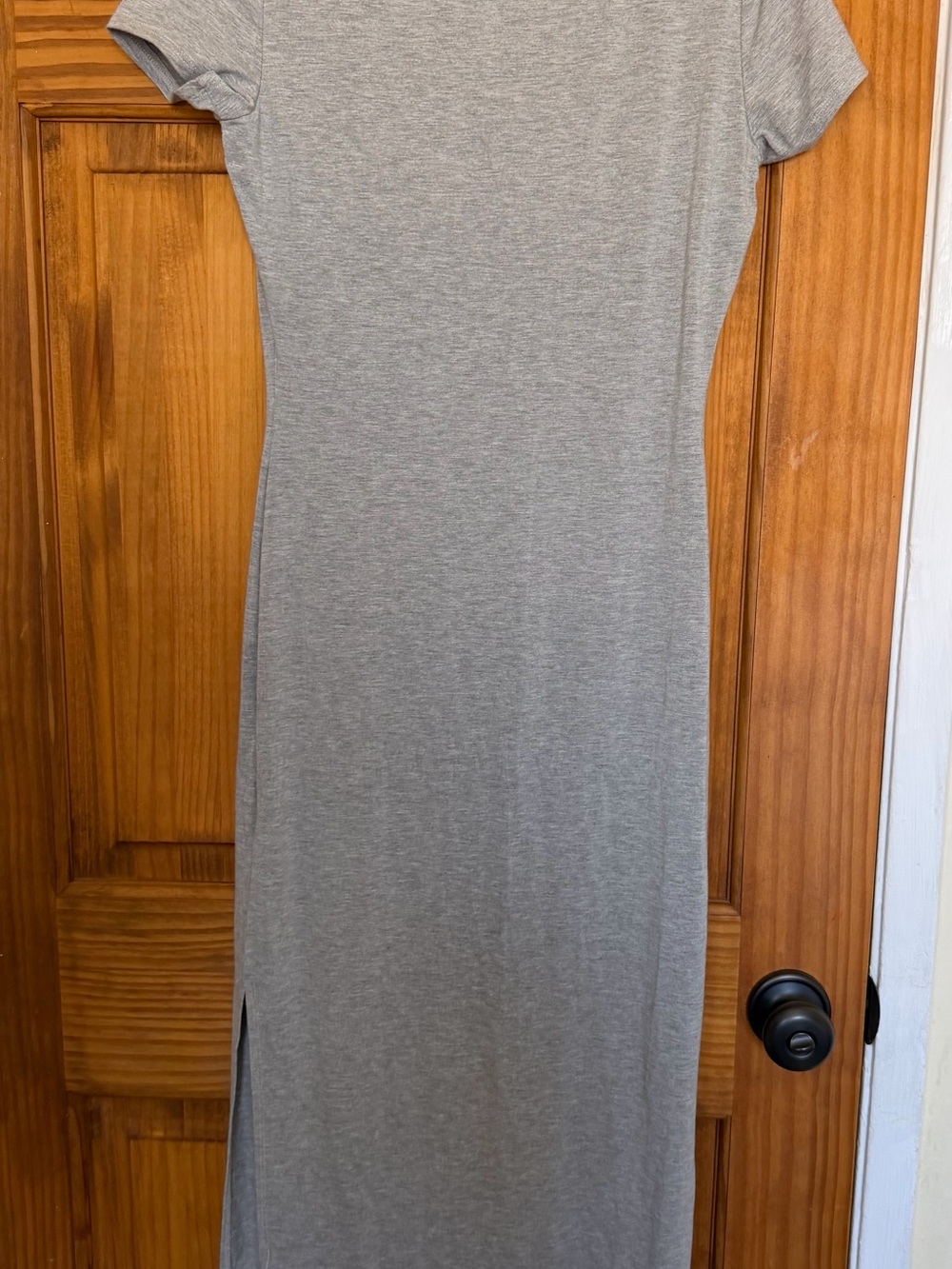 See You Monday Women's Grey Short-Sleeve Maxi Dress - Picture 4 of 10